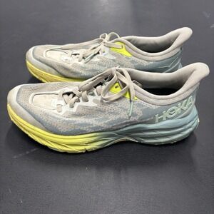 Hoka Speedgoat 5 Womens Mercury Trellis Trail Running Shoes Sz 9B Terrain Vibram